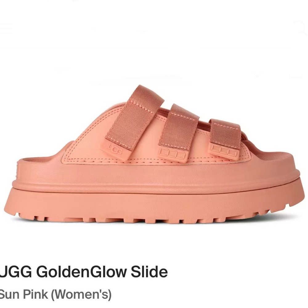 UGG GoldenGlow Slide Sun Pink Womens 8 - Picture 2 of 8